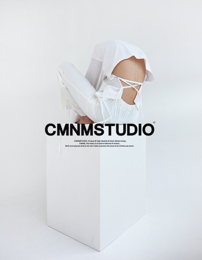 [CMNM COLLECTION] BACK STRAP SHIRTS (WHITE)