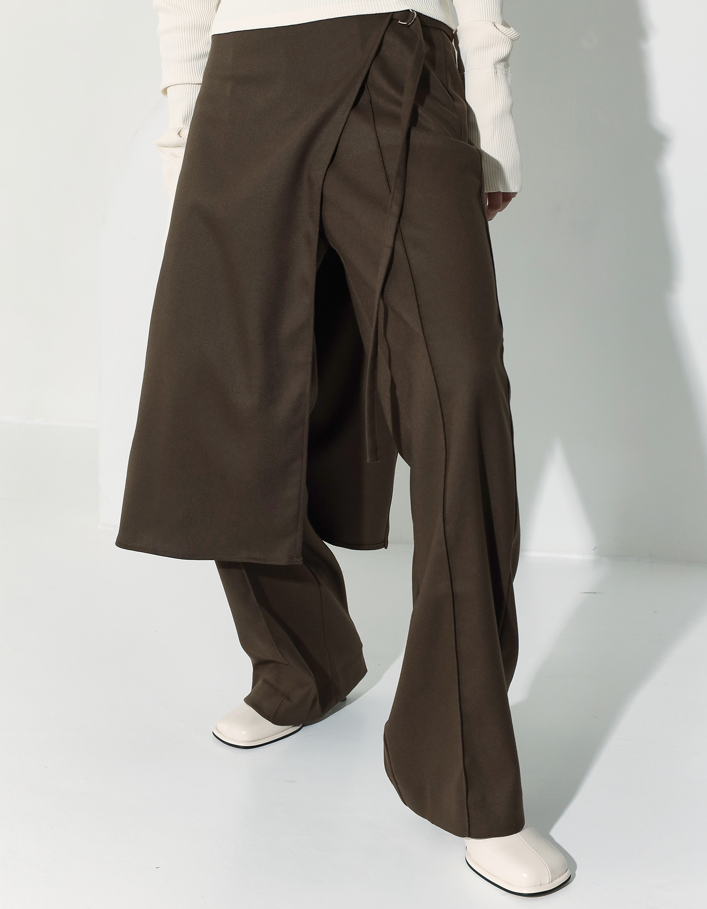 Buckle lap strap pants (2 Color)
