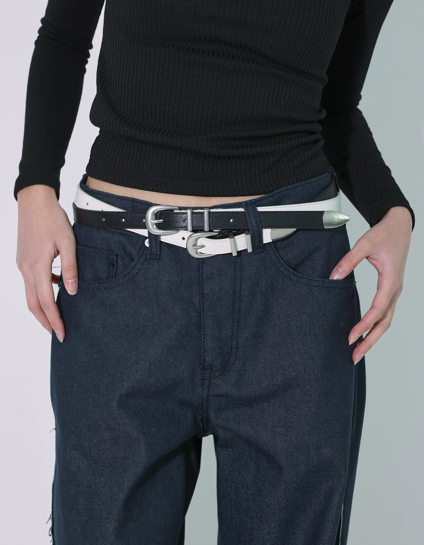 Western cow leather belt (4 Color)
