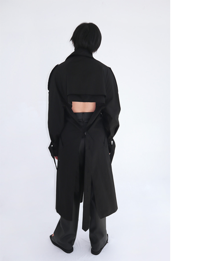 Unisex Backless Trench Coat (3 Color)