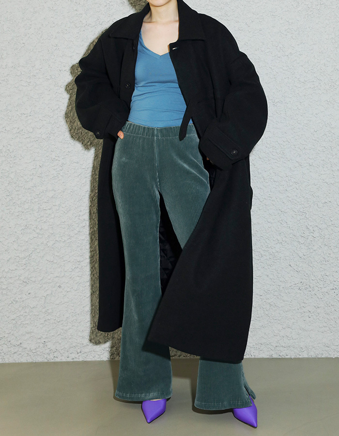 Unisex wool maxi coat (2 Color)