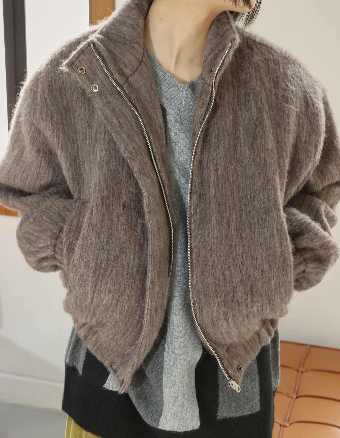 Wool mohair balloon jacket (2 Color)